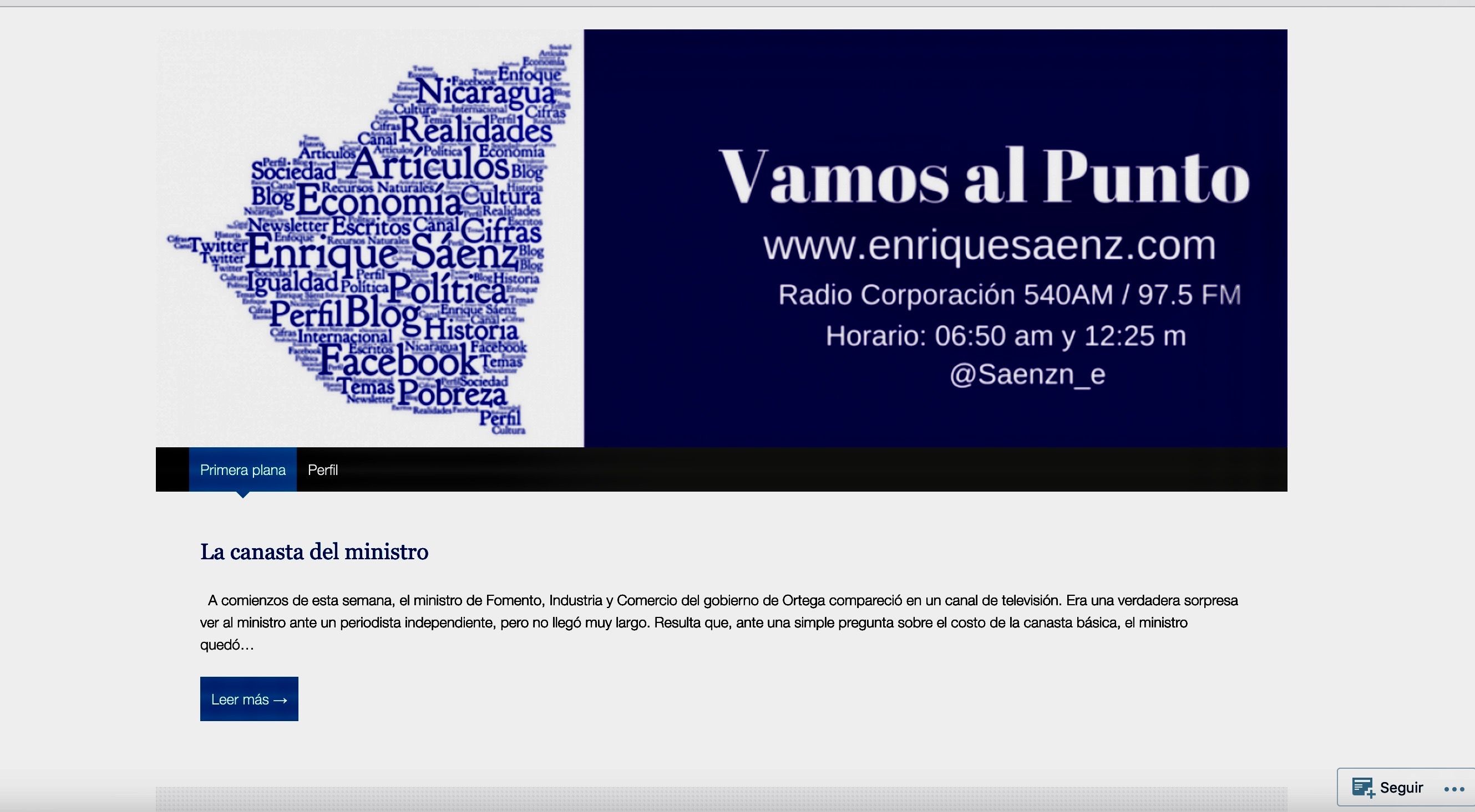 Enrique Sáenz blog